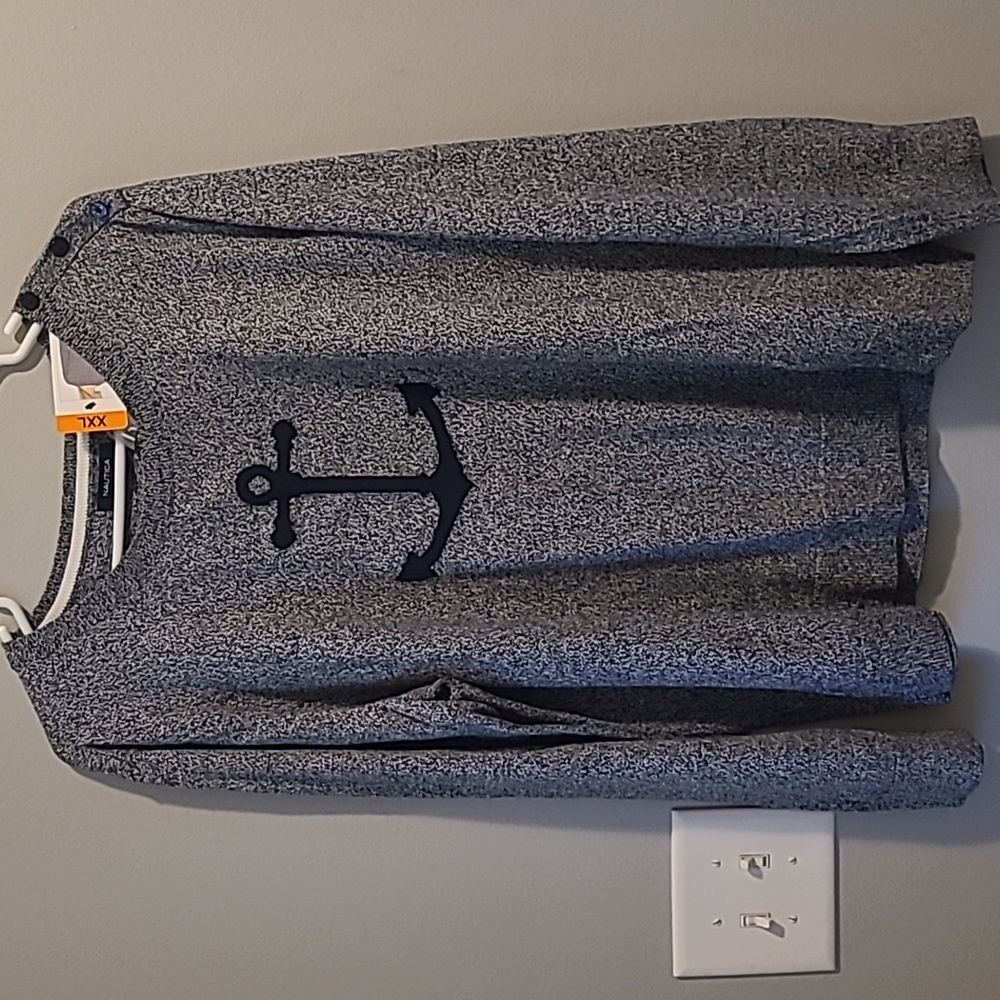 Nautica Heathered Navy Sweatshirt with Anchor⚓️